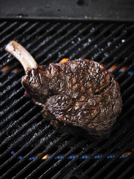 Beef steak with coffee rub